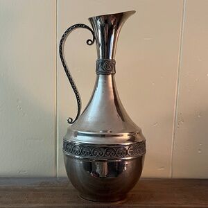 Elegant Pewter Decorative Pitcher